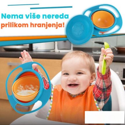 hranilica za bebe Shopex.rs OnlineProdavnica Najbolje cene Shoppex Rotirajuća posuda za decu iz koje se ne prosipa hrana