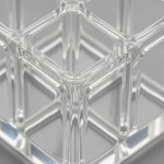 Detalj kristalnog akrila, visok sjaj, premium kvalitet